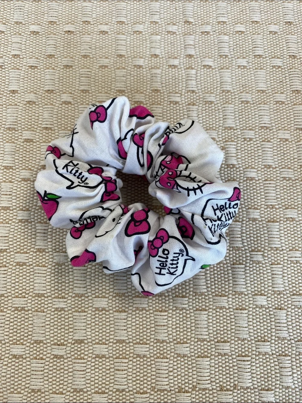 Hello Kitty Pink and White Kids Scrunchie Trio